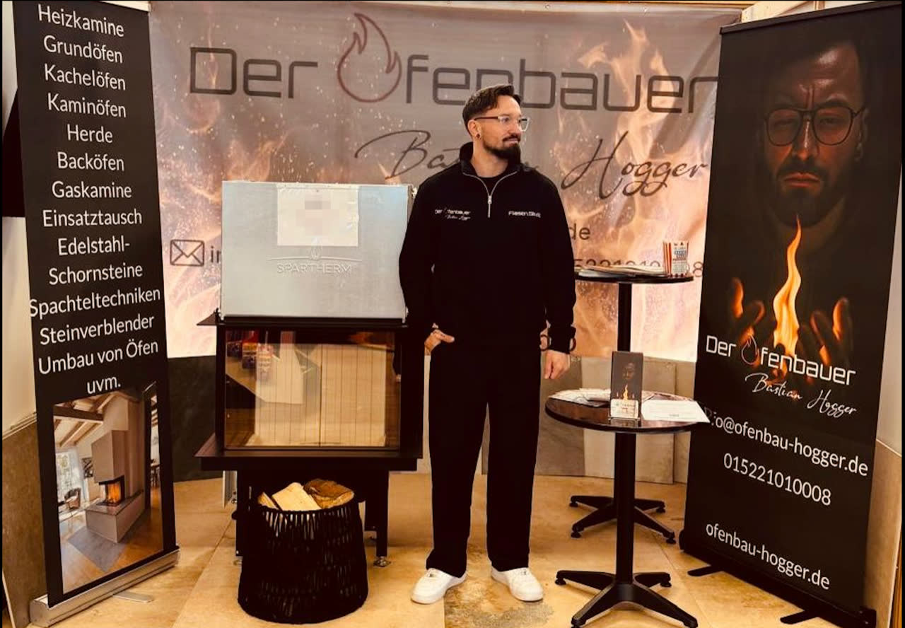 Bastian Hogger auf der Messe